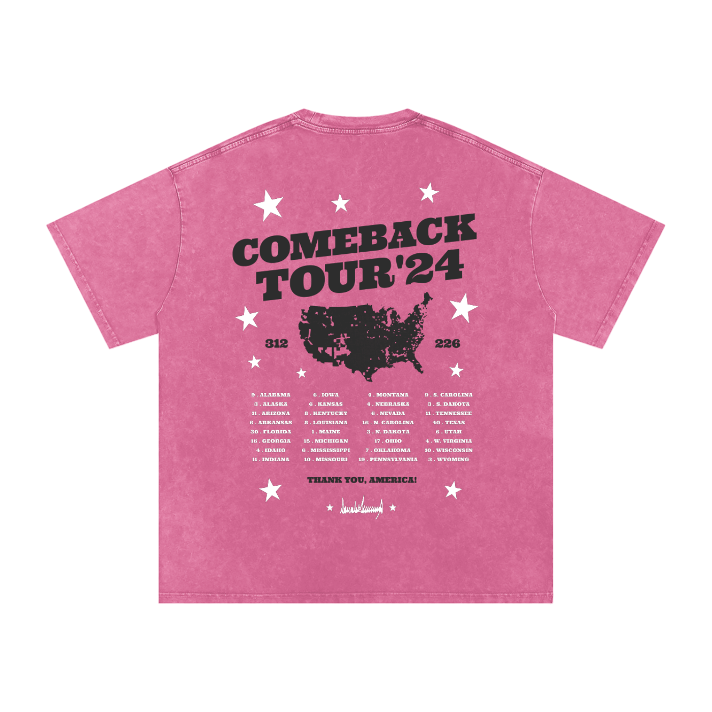 Comeback Tour Tee | Pink