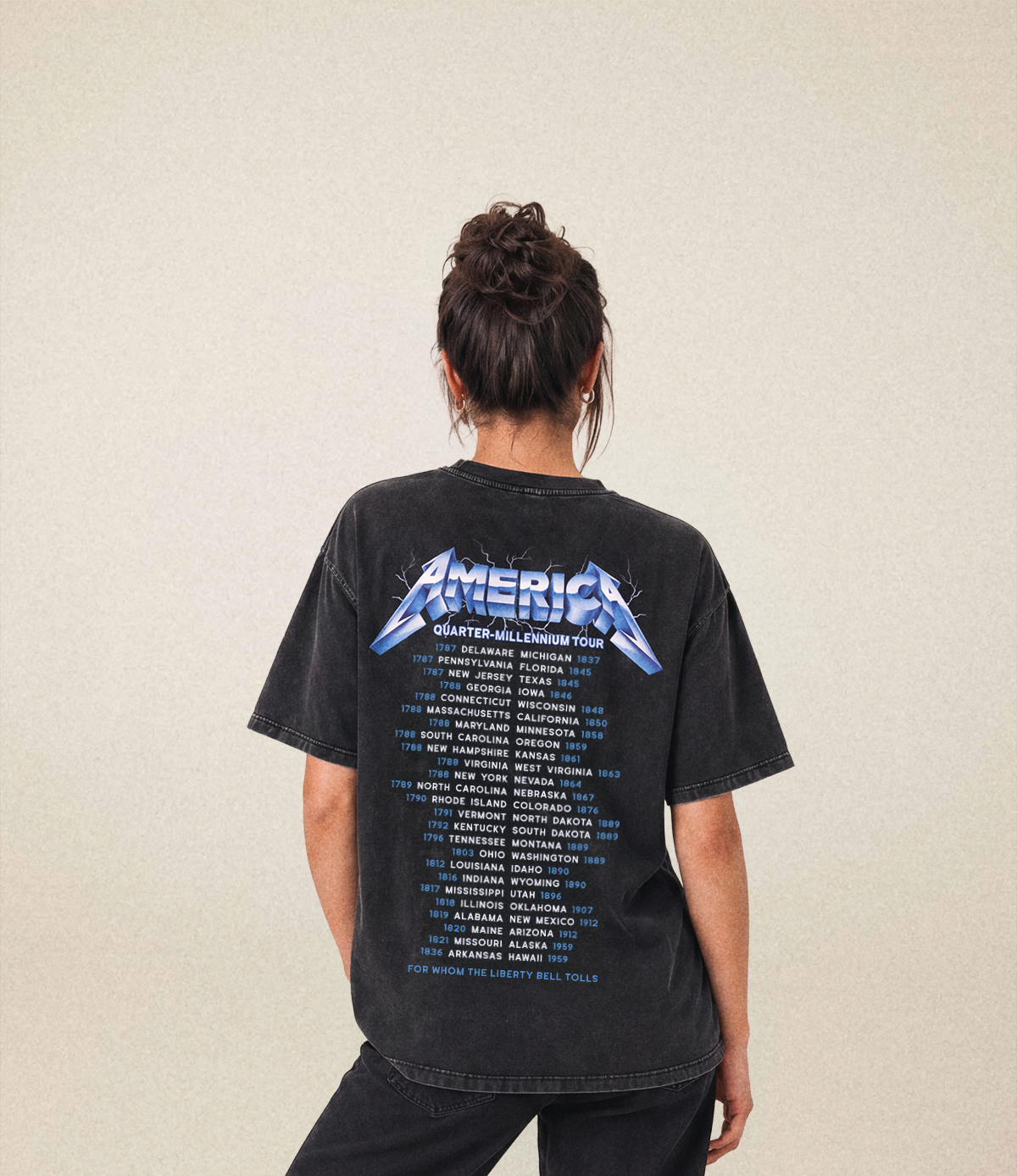 Quarter-Millennium Tour Tee | Charcoal