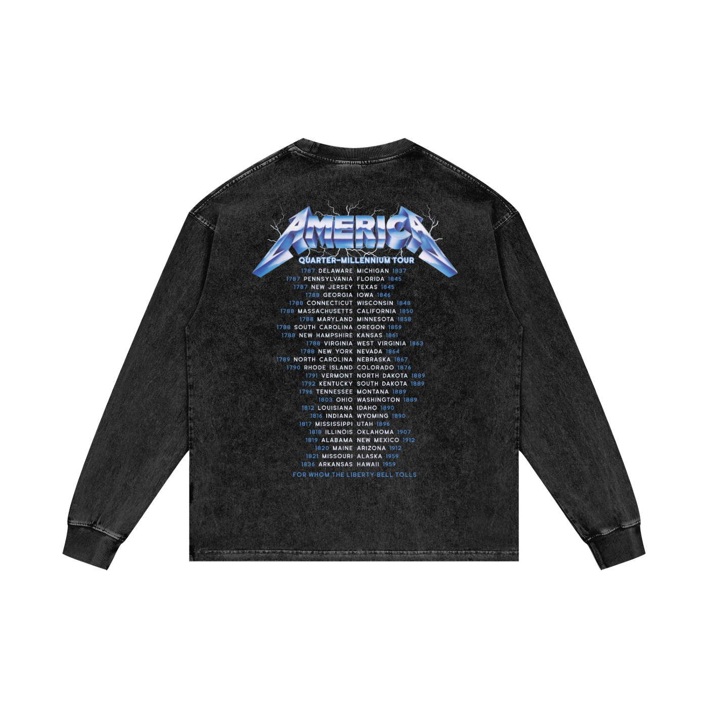 Quarter-Millennium Tour Long Sleeve Tee | Charcoal