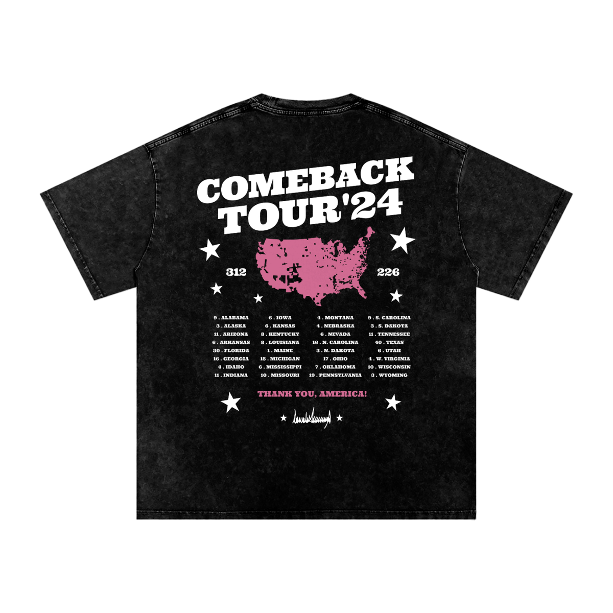 Comeback Tour Tee | CHARCOAL