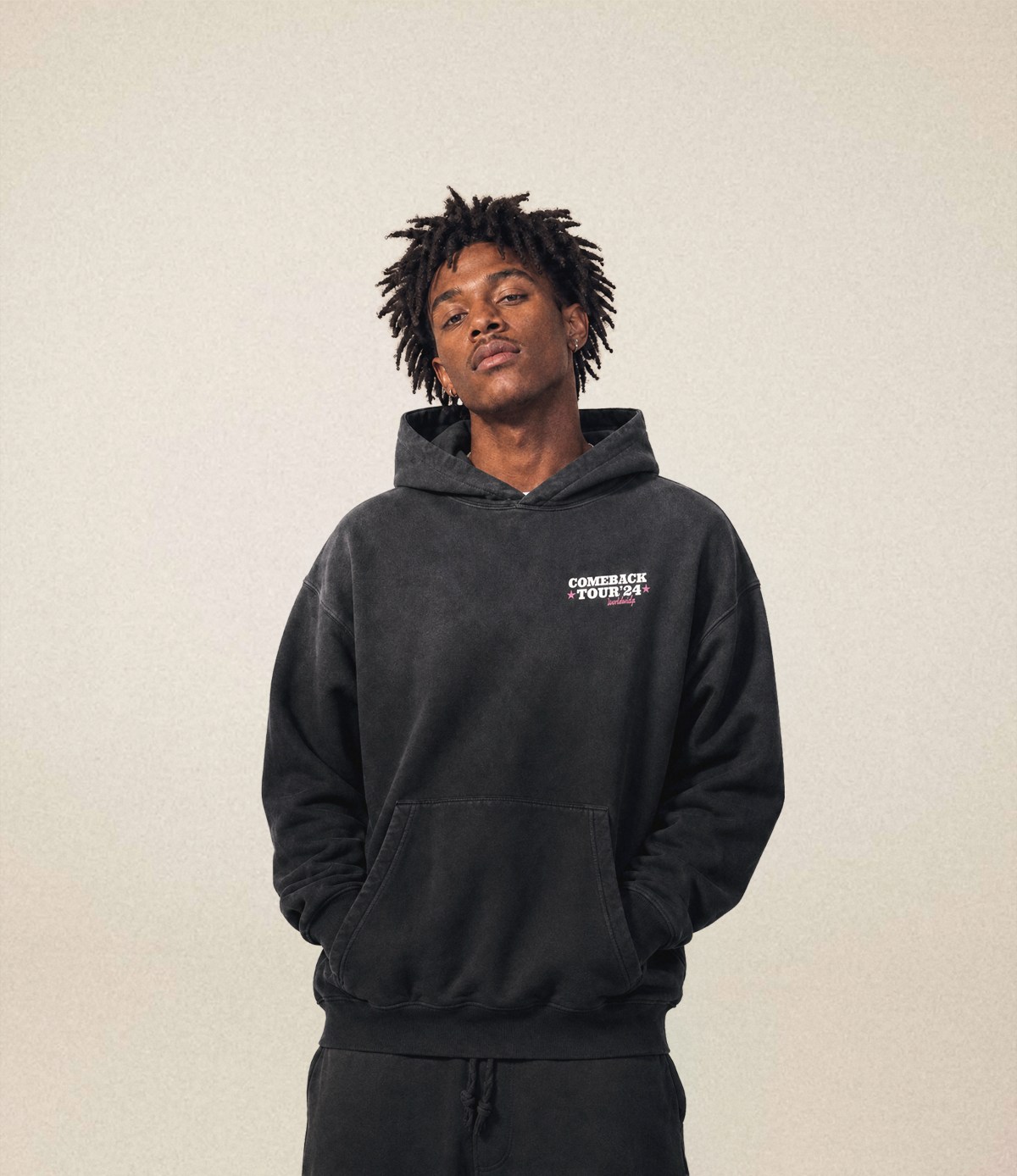 Comeback Tour Hoodie | Sunfade Black