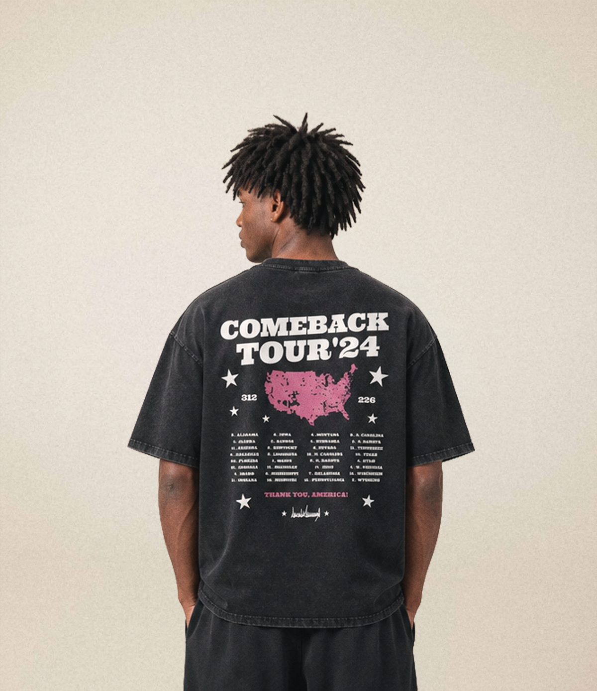 Comeback Tour Tee | Charcoal