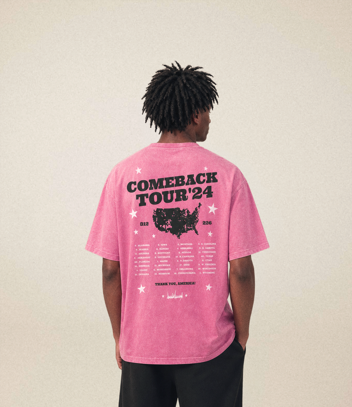Comeback Tour Tee | Pink