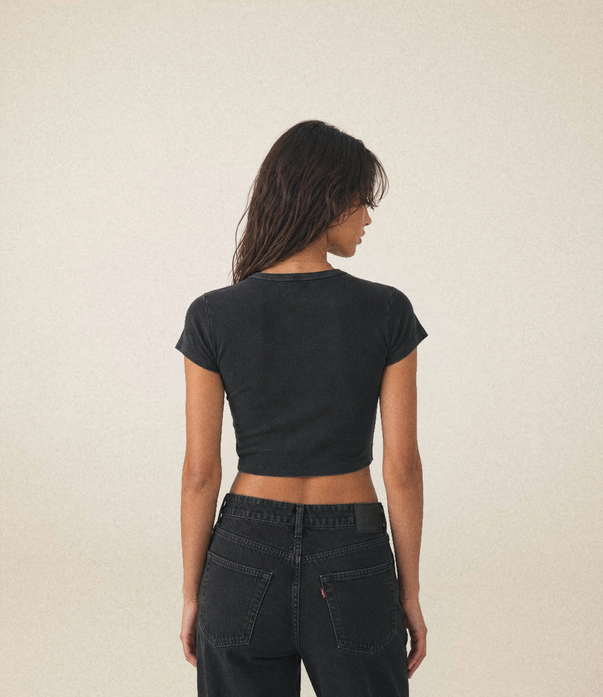 Daddy's Home Crop Top | Charcoal