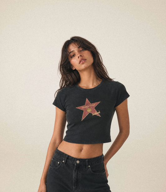 Hollywood Crop Top | Charcoal