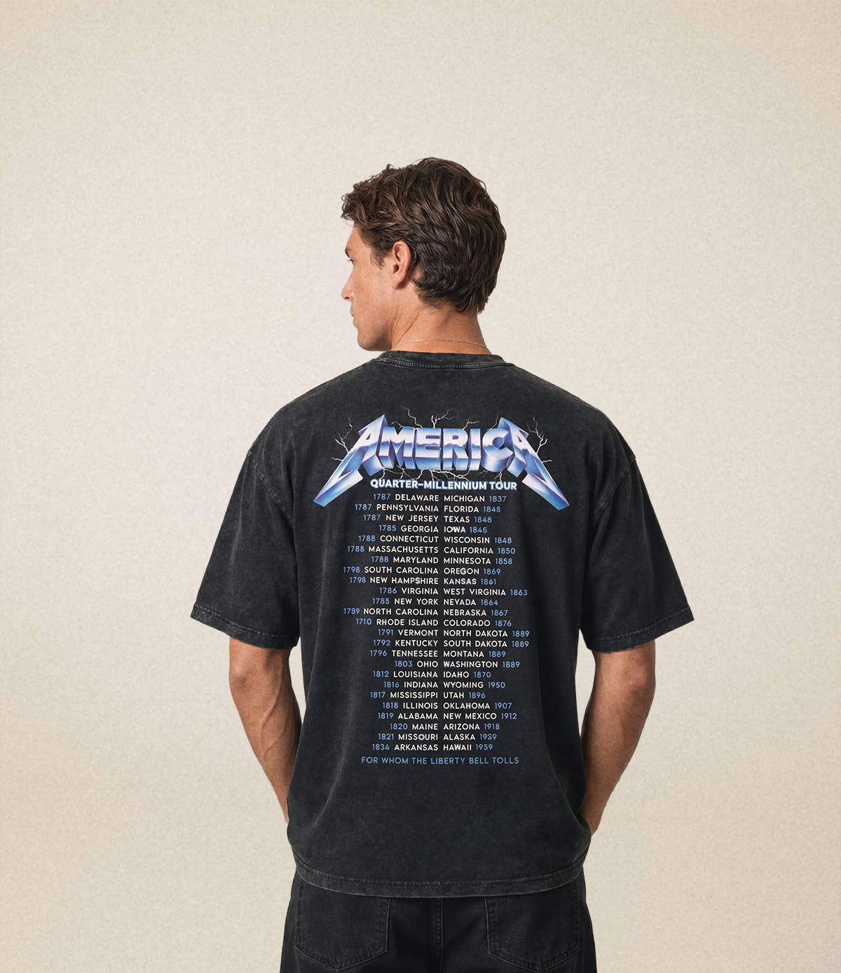 Quarter-Millennium Tour Tee | Charcoal