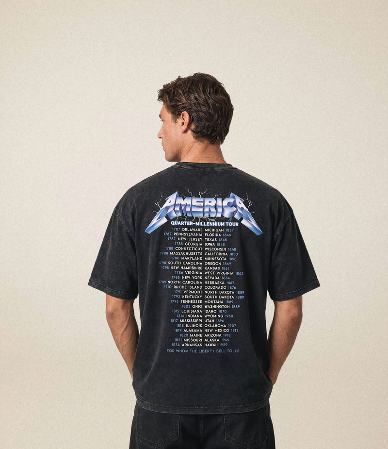 Quarter-Millennium Tour Tee | Charcoal