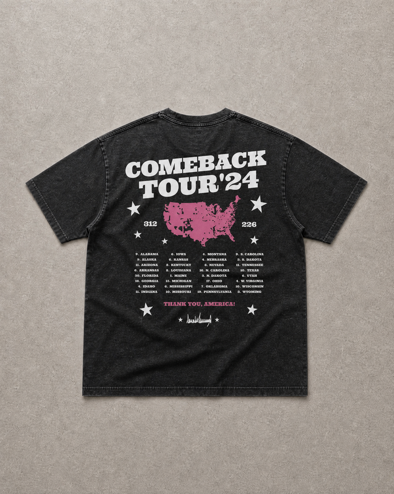 Comeback Tour Tee | CHARCOAL