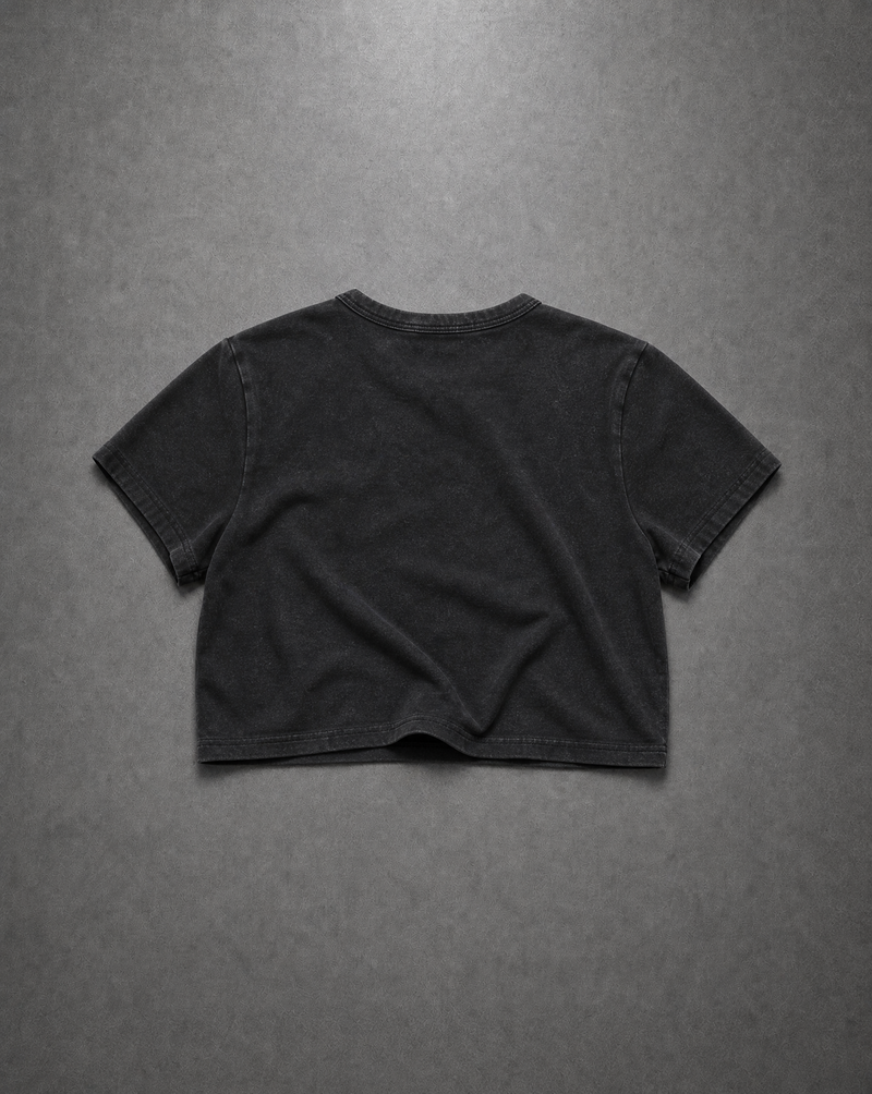 Daddy's Home Crop Top | CHARCOAL