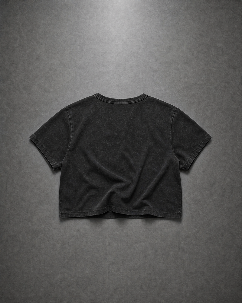 Hollywood Crop Top | CHARCOAL