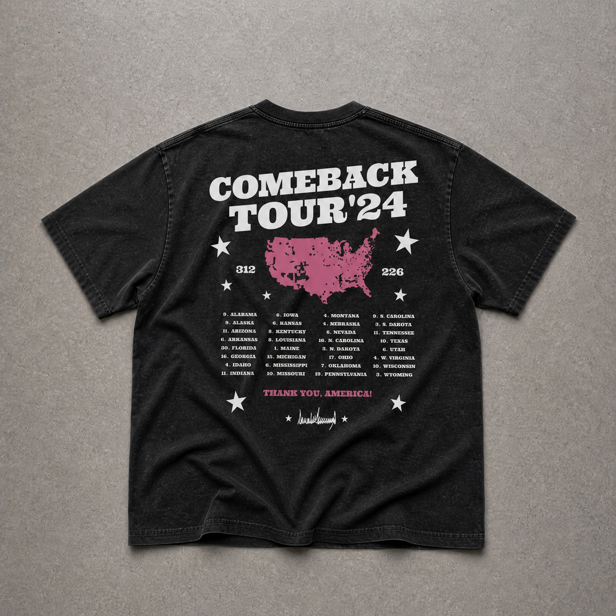 Comeback Tour Tee | Charcoal