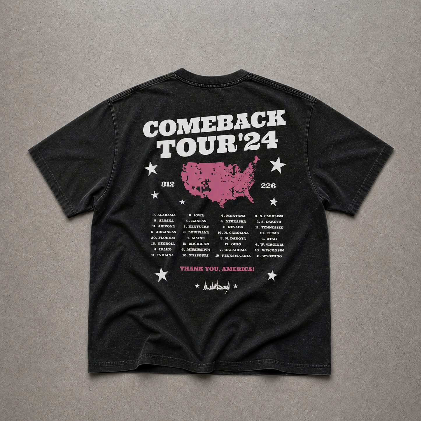 Comeback Tour Tee | Charcoal