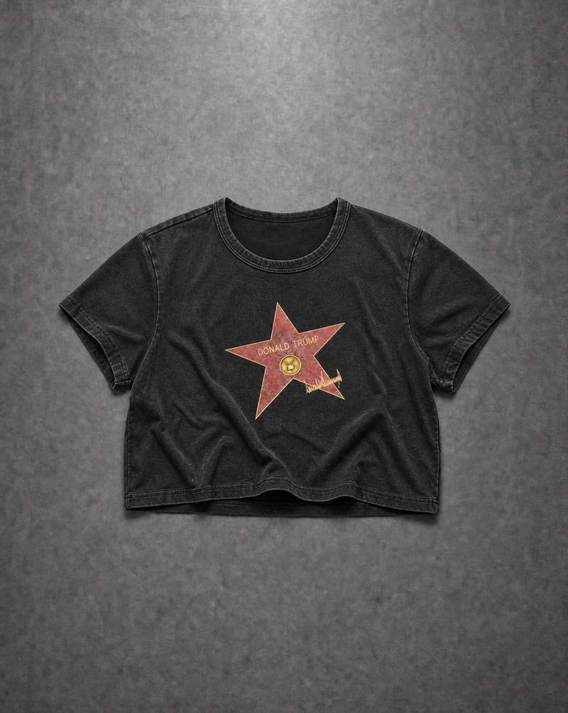Hollywood Crop Top | CHARCOAL