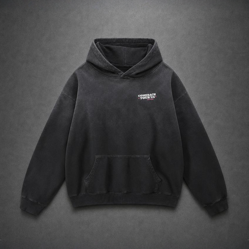 Comeback Tour Hoodie | Sunfade Black