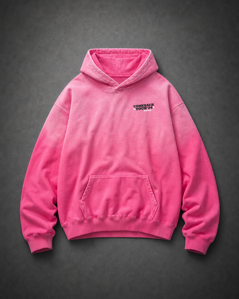 Comeback Tour Hoodie | Sunfade Pink