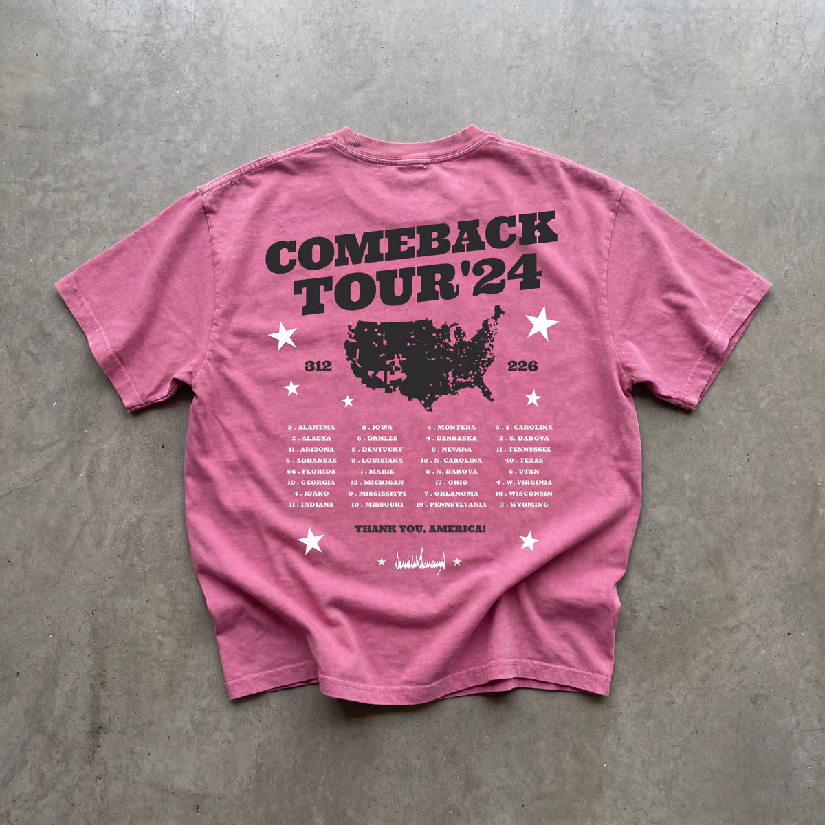 Comeback Tour Tee | Pink
